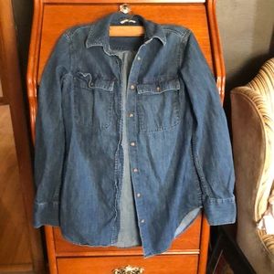 Button down denim shirt